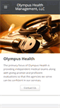 Mobile Screenshot of olympushealth.org